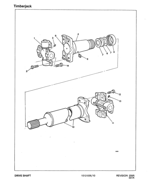 Timberjack 610 Forwarders (SN 967504-973069) Parts Catalog Manual - WCF283499 - Image 2