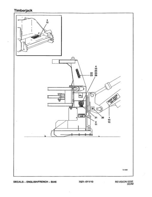 Timberjack S546 Felling Heads (SN 980001-999999) Parts Catalog Manual - WCF291212 - Image 4