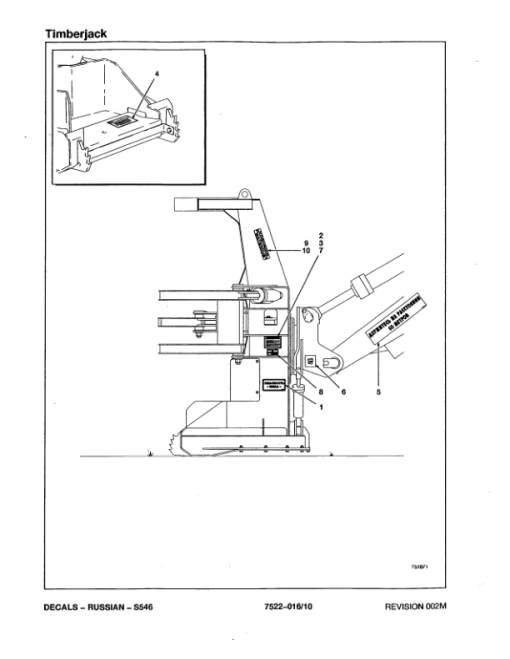 Timberjack S546 Felling Heads (SN 980001-999999) Parts Catalog Manual - WCF291212 - Image 3