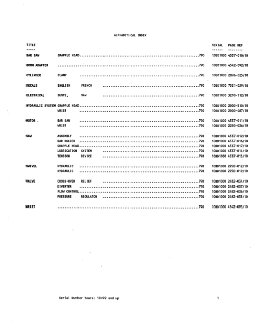 John Deere 790 Attachments (SN 10BD1000-10BD1006) Parts Catalog Manual - WCF293948 - Image 3