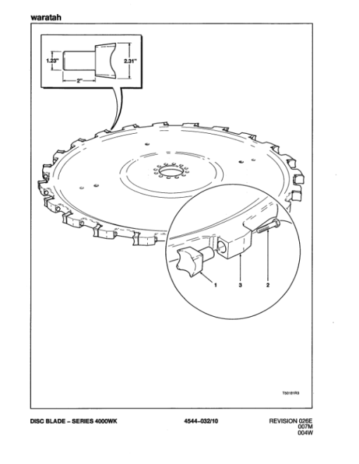 Timberjack  FS124 Stt Disc Saw Felling Heads (SN 10BC1327-10BC1862) Parts Catalog Manual - WCF295107 - Image 4