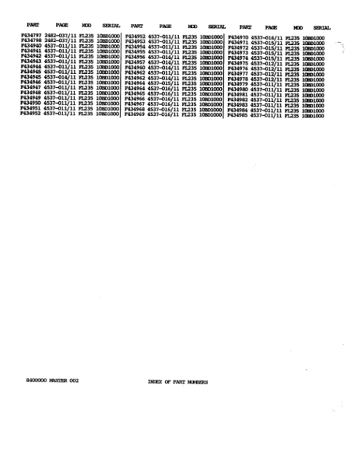 John Deere FL235 Felling Heads (SN 10BD1000-10BD1006) Parts Catalog Manual - WCF296744 - Image 4