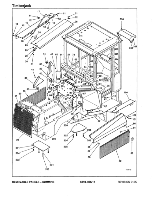 Timberjack 610 Forwarders Parts Catalog Manual - WCF435213 - Image 2