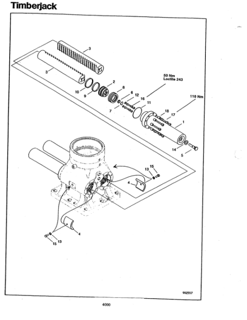 Timberjack 610 Forwarders (SN 993382 only) Parts Catalog Manual - WCSCR2033 - Image 2