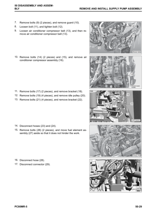 Komatsu PC80MR-5 Excavator Service Repair Manual - Image 3