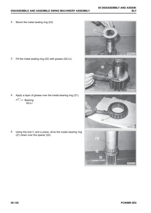 Komatsu PC80MR-5E0 Excavator Service Repair Manual - Image 5