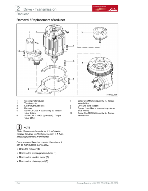 Linde P30 Tractor Type 132 Repair Service Manual - Image 2