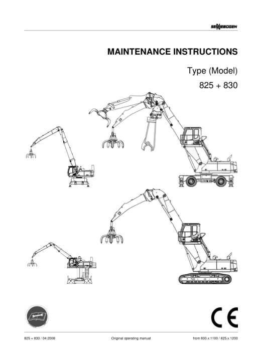 Sennebogen 825.0.1309 Operators, Maintenance and Parts Manual - Image 4