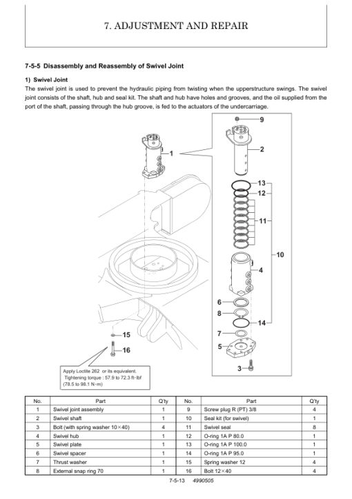 Yanmar SV100 Excavator Service Repair Manual - Image 5