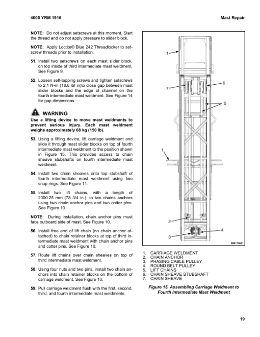 Yale AER020AA Lift Truck A944 Service Repair Manual - Image 5