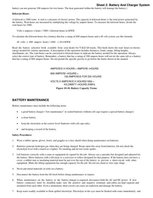 Yale ERC030AF, ERP030AF, ERC040AF, ERP040AF Forklift A814 Service Repair Manual - Image 4