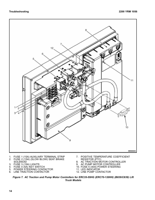 Yale ERC030AH, ERC040AH Forklift B814 Service Repair Manual - Image 2