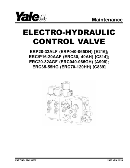 Yale ERC040GH, ERC050GH, ERC060GH, ERC065GH Forklift A908 Service Repair Manual - Image 3