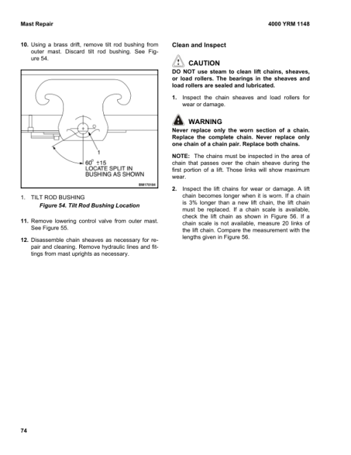 Yale ERC040GH, ERC050GH, ERC060GH, ERC065GH Forklift A908 Service Repair Manual - Image 5