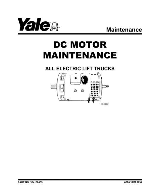 Yale ERC070HG, ERC080HG, ERC100HG, ERC120HG Forklift A839 Service Repair Manual