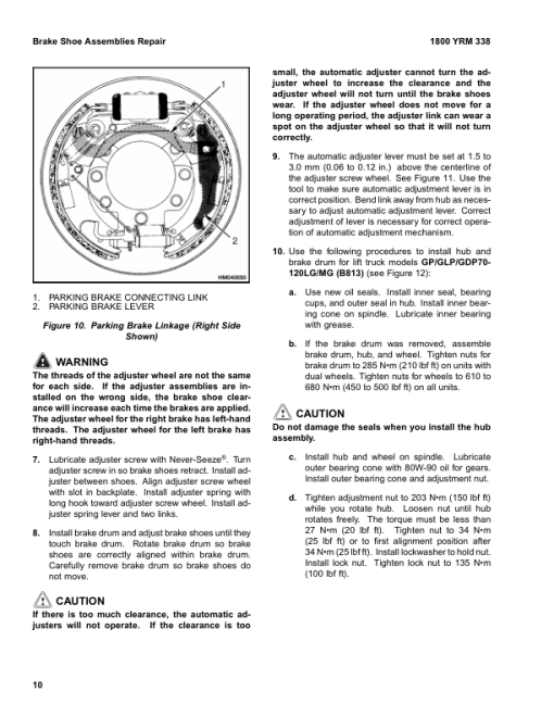 Yale ERC070HH, ERC080HH, ERC100HH, ERC120HH Forklift C841 Service Repair Manual - Image 2