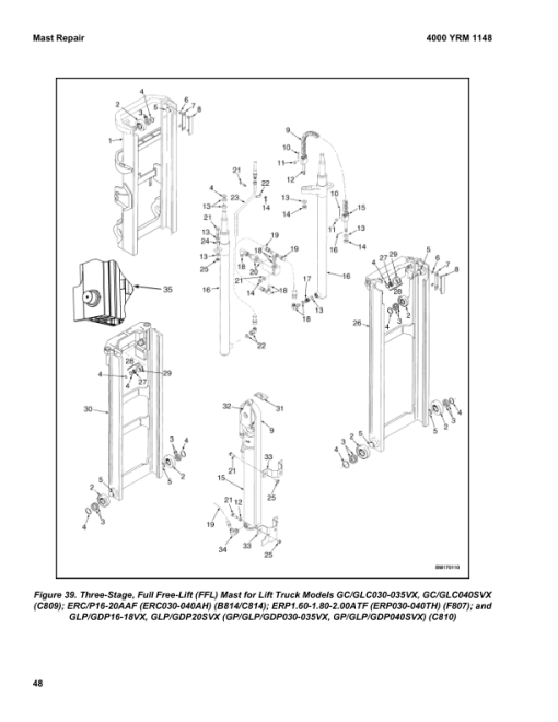 Yale ERC16AAF, ERP16AAF, ERC18AAF, ERP18AAF, ERC20AAF, ERP20AAF Forklift C814 Service Repair Manual - Image 5