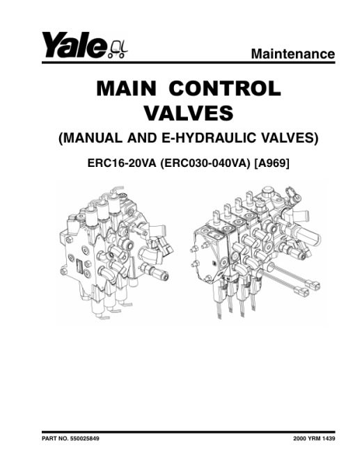 Yale ERC16VA, ERC18VA, ERC20VA Forklift A969 Service Repair Manual - Image 3