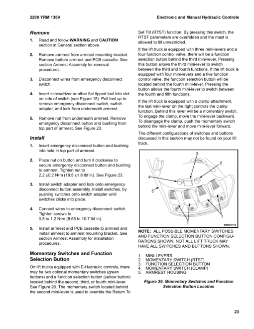 Yale ERC22VG, ERC25VG, ERC30VG, ERC32VG, ERC35VG Forklift A968 Service Repair Manual - Image 4