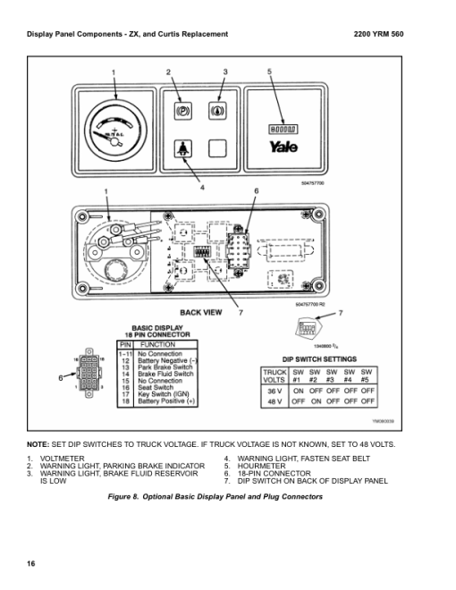 Yale ERC35HG, ERC40HG, ERC45HG, ERC55HG Forklift A839 Service Repair Manual - Image 3