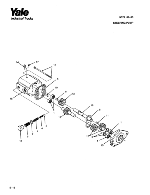 Yale ERC70HD, ERC80HD, ERC100HD, ERC120HD Forklift A839 Parts Manual - Image 3