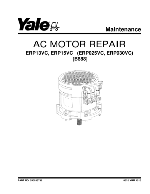 Yale ERP025VC, ERP030VC Electric Forklift B888 Service Repair Manual - Image 3