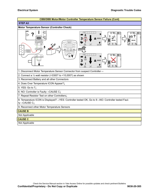 Yale ERP025VC, ERP030VC Electric Forklift B888 Service Repair Manual - Image 4