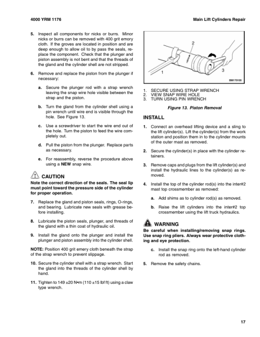 Yale ERP030TH, ERP035TH, ERP040TH Forklift F807 Series Repair Manual - Image 5