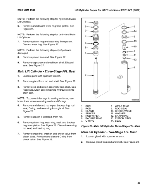 Yale ERP030VF, ERP040VF Forklift A955 Service Repair Manual - Image 4