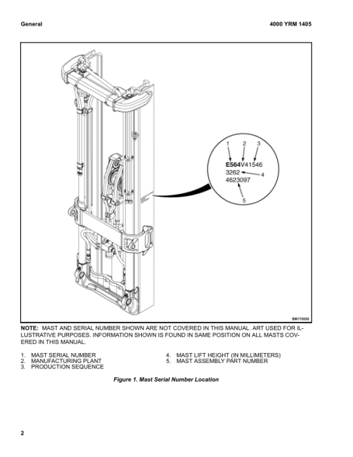 Yale ERP030VF, ERP040VF Forklift A955 Service Repair Manual - Image 5