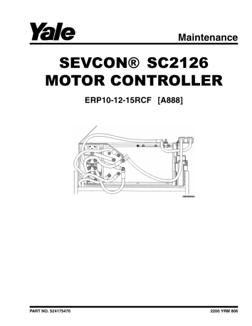 Yale ERP10RCF, ERP12RCF, ERP15RCF Forklift A888 Service Repair Manual - Image 3