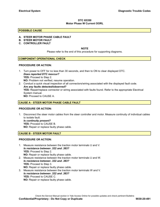 Yale ERP16ATF, ERP18ATF, ERP20ATF Forklift C807 Service Repair Manual - Image 4