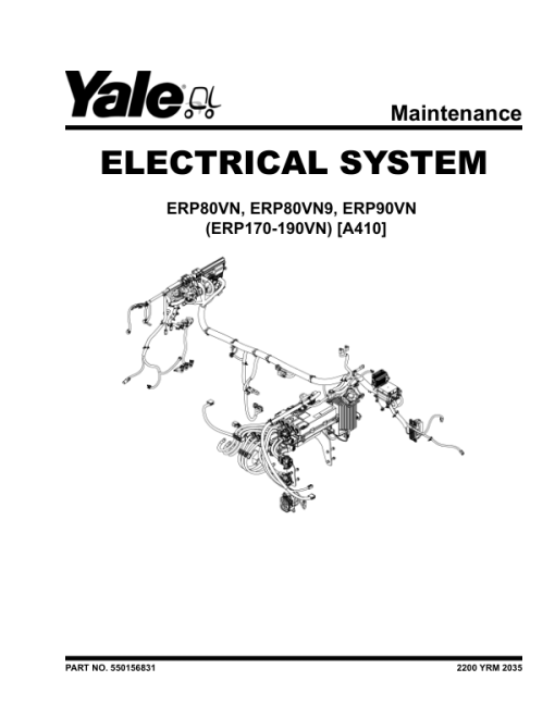 Yale ERP170VN, ERP175VN36, ERP190VN Forklift A410 Service Repair Manual - Image 3