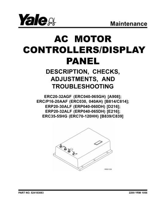 Yale ERP20ALF, ERP25ALF, ERP30ALF Forklift D216 Series Repair Manual - Image 2