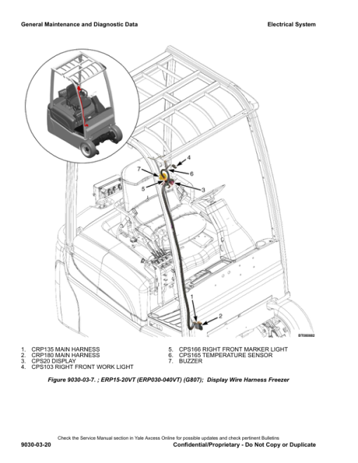 Yale ERP22VL, ERP25VL, ERP30VL, ERP35VL Electric Pallet Truck A976 Service Repair Manual - Image 5