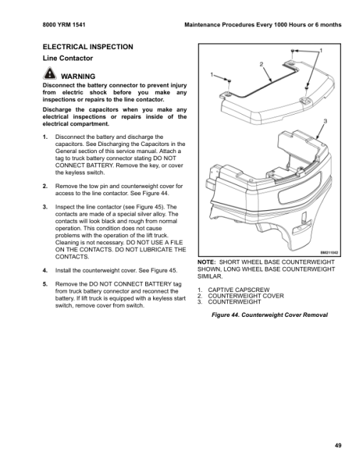 Yale ERP40VM, ERP45VM, ERP50VM, ERP50VM6, ERP55VM6 Forklift A985 Service Repair Manual - Image 4