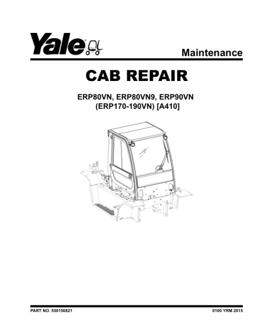 Yale ERP80VN, ERP80VN9, ERP90VN Forklift A410 Service Repair Manual - Image 3