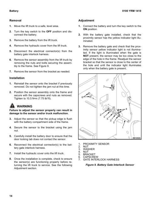 Yale ESC030AD, ESC035AD, ESC040AD Stand Up Forklift C883 Series Repair Manual - Image 2