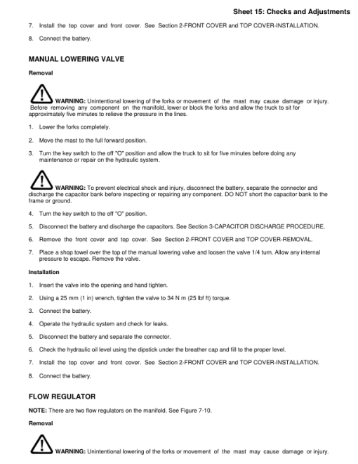 Yale ESC030ZA, ESC035ZA, ESC040ZA, ESC050ZA Forklift Z945 Series Repair Manual - Image 4