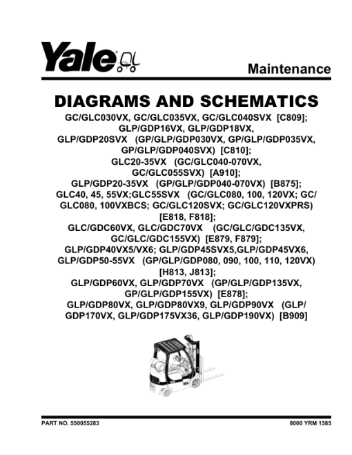 Yale GC030VX, GC035VX, GC040VX, GC040SVX Forklift C809 Service Repair Manual - Image 4