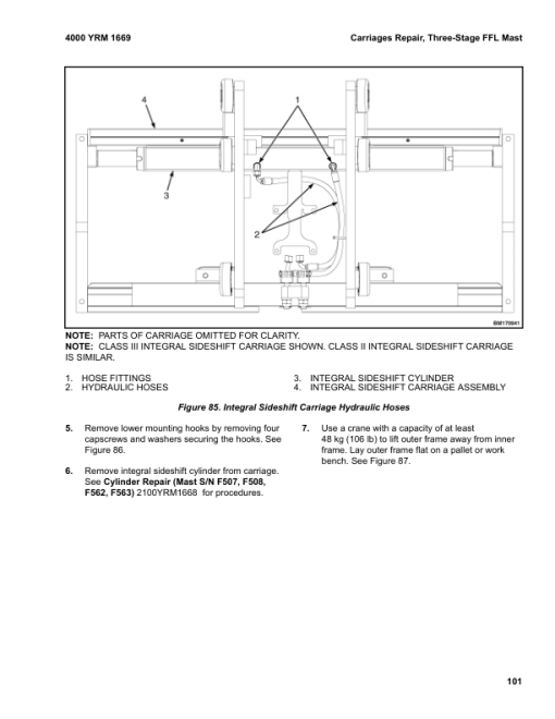 Yale GC040VX, GLC040VX, GC070VX, GLC070VX, GC55SVX, GLC55SVX Forklift B910 Service Repair Manual - Image 2