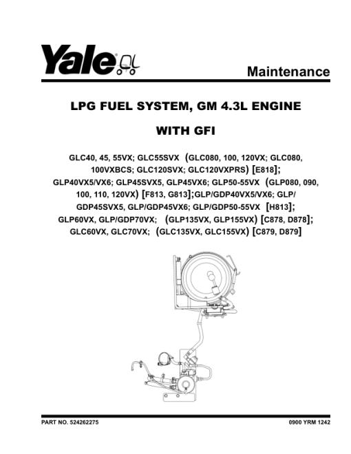 Yale GC135VX, GC155VX, GC135VX, GC155VX Forklift D879 Series Repair Manual - Image 2