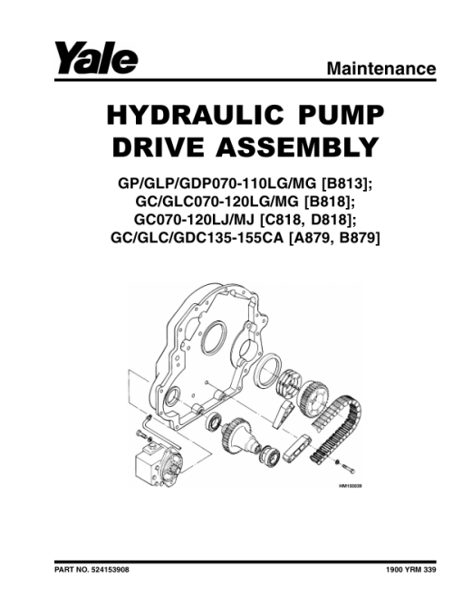 Yale GC70LJ, GC80LJ, GC100MJ, GC120MJ Forklift C818 Service Repair Manual