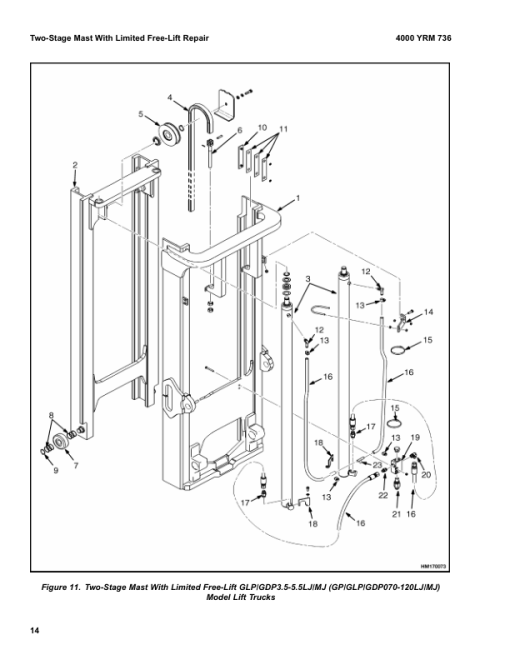 Yale GC70LJ, GC80LJ, GC100MJ, GC120MJ Forklift C818 Service Repair Manual - Image 2