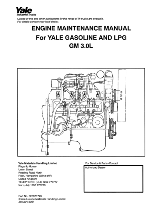 Yale GDP020RF, GDP025RF, GDP030RF, GDP020TF, GDP025TF, GDP030TF Forklift E177 Series Repair Manual