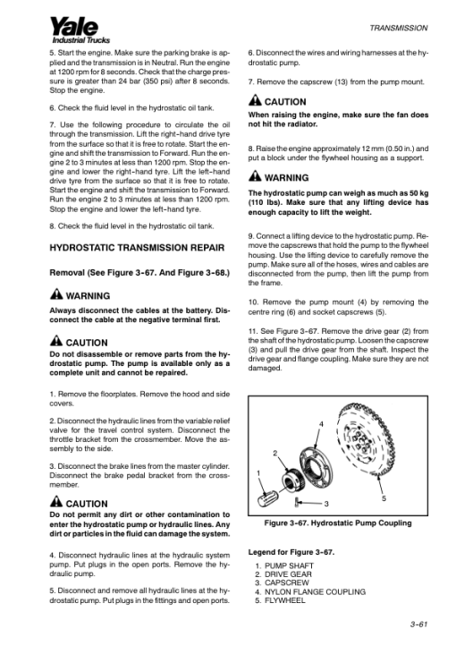 Yale GDP020RF, GDP025RF, GDP030RF, GDP020TF, GDP025TF, GDP030TF Forklift E177 Series Repair Manual - Image 4