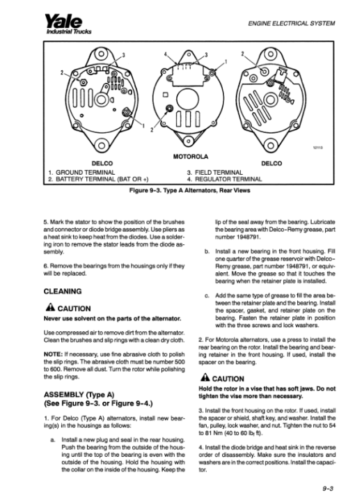 Yale GDP020RF, GDP025RF, GDP030RF, GDP020TF, GDP025TF, GDP030TF Forklift E177 Series Repair Manual - Image 5