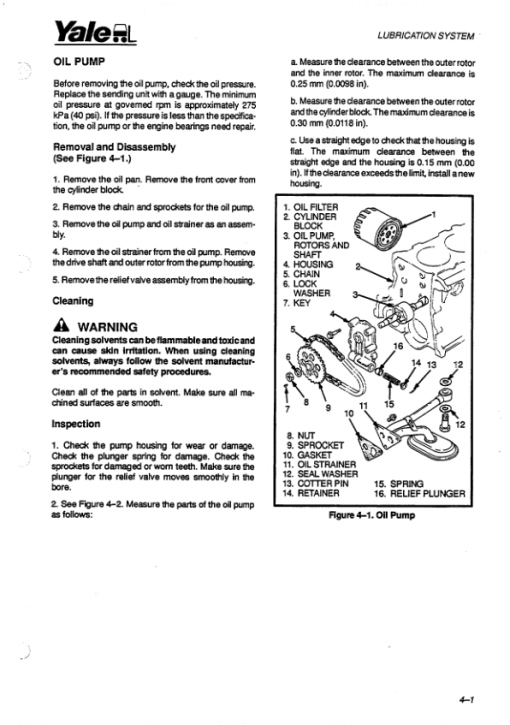 Yale GDP030AF, GDP040AF Forklift A810 Service Repair Manual - Image 3