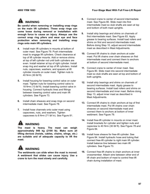 Yale GDP040VX, GDP050VX, GDP060VX, GDP070VX Forklift C875 Service Repair Manual - Image 2