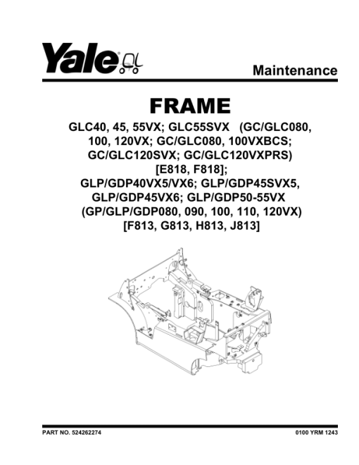 Yale GDP080VX, GDP090VX, GDP100VX, GDP110VX, GDP120VX Forklift F813 Series Repair Manual - Image 4